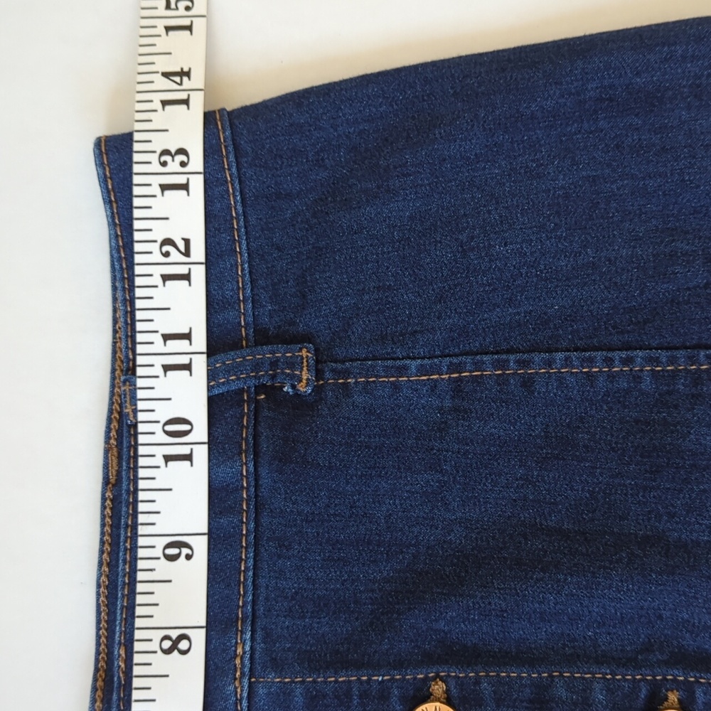 Celebrity Pink Button Up Denim Skirt Junior 5/27 Blue - Picture 8 of 9